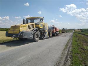 Резец дорожный А7_22 на Bomag MPH500 испытания на ресайклере 
