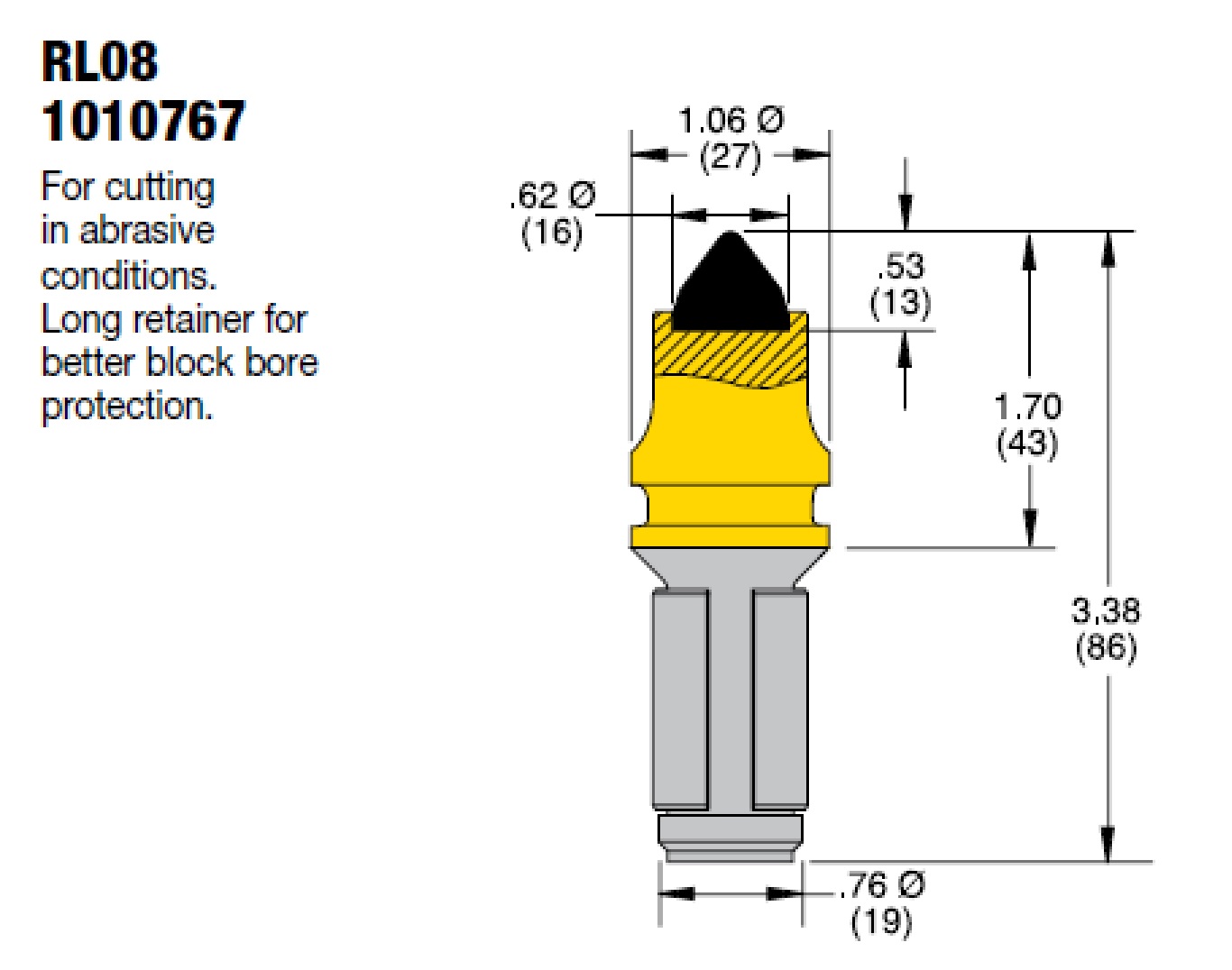 Резцы RL-08 Kennametal грейдер CAT-140M и ДЗ-98.